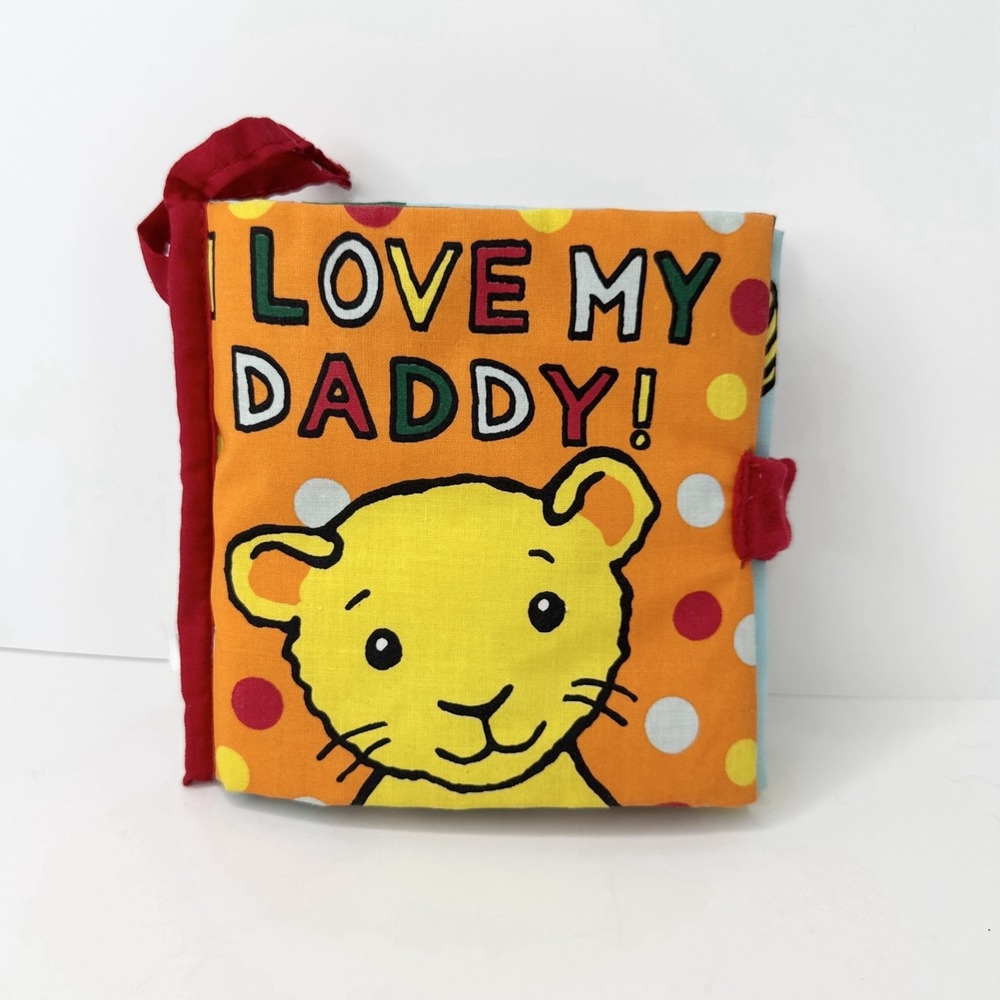 Jellycat I Love My Daddy Soft Cloth Plush Crinkle Squeak Book Baby Toddlers